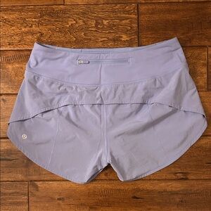 Lululemon Athletica Speed Up High Rise Lavender Shorts